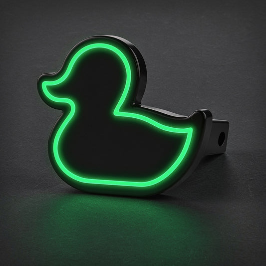 GREEN LED Duck Jeep Hitch Cover