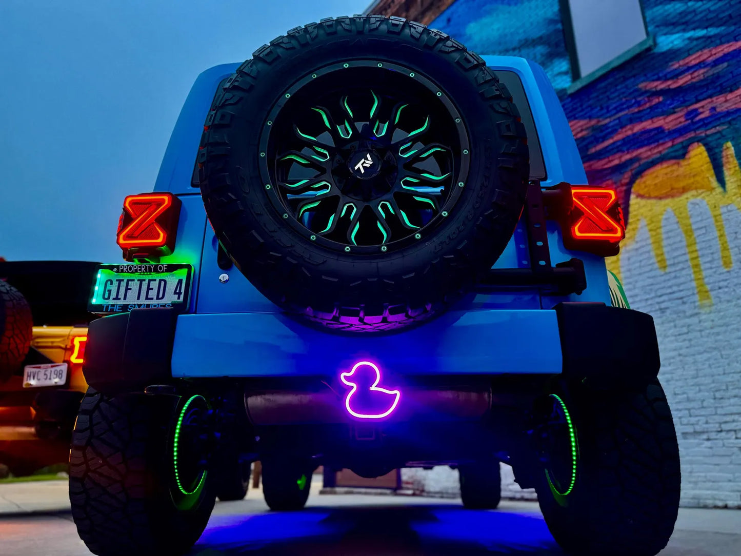 Pink LED Duck Jeep Hitch Cover